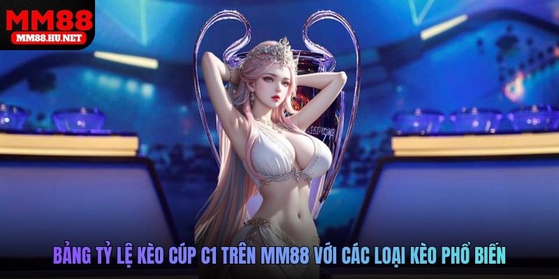 Bảng tỷ lệ kèo Cúp C1 trên MM88 với các loại kèo phổ biến
